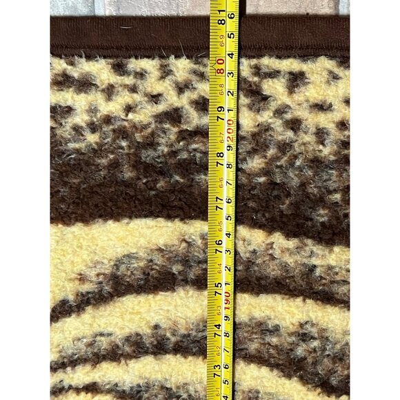 Vtg Woven Throw Rug Blanket Italy Romantic Beach Couple Silhouette Adam Eve 96" - Picture 7 of 12